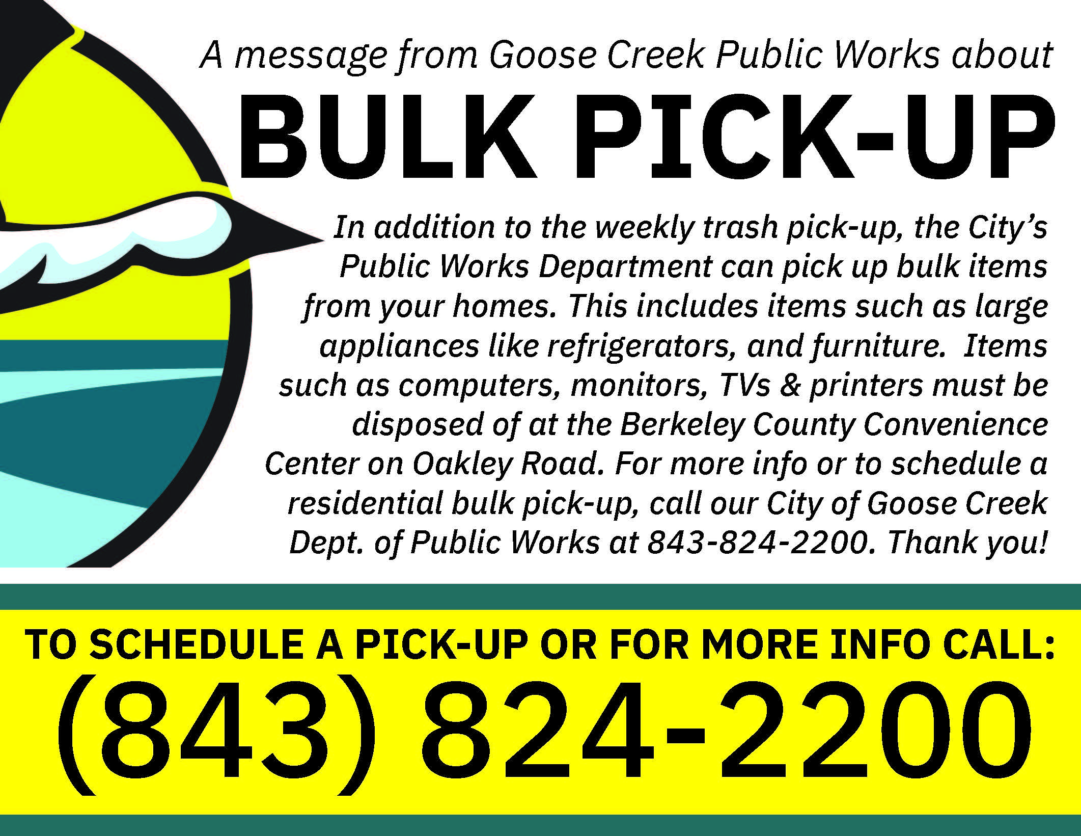 bulk item flier