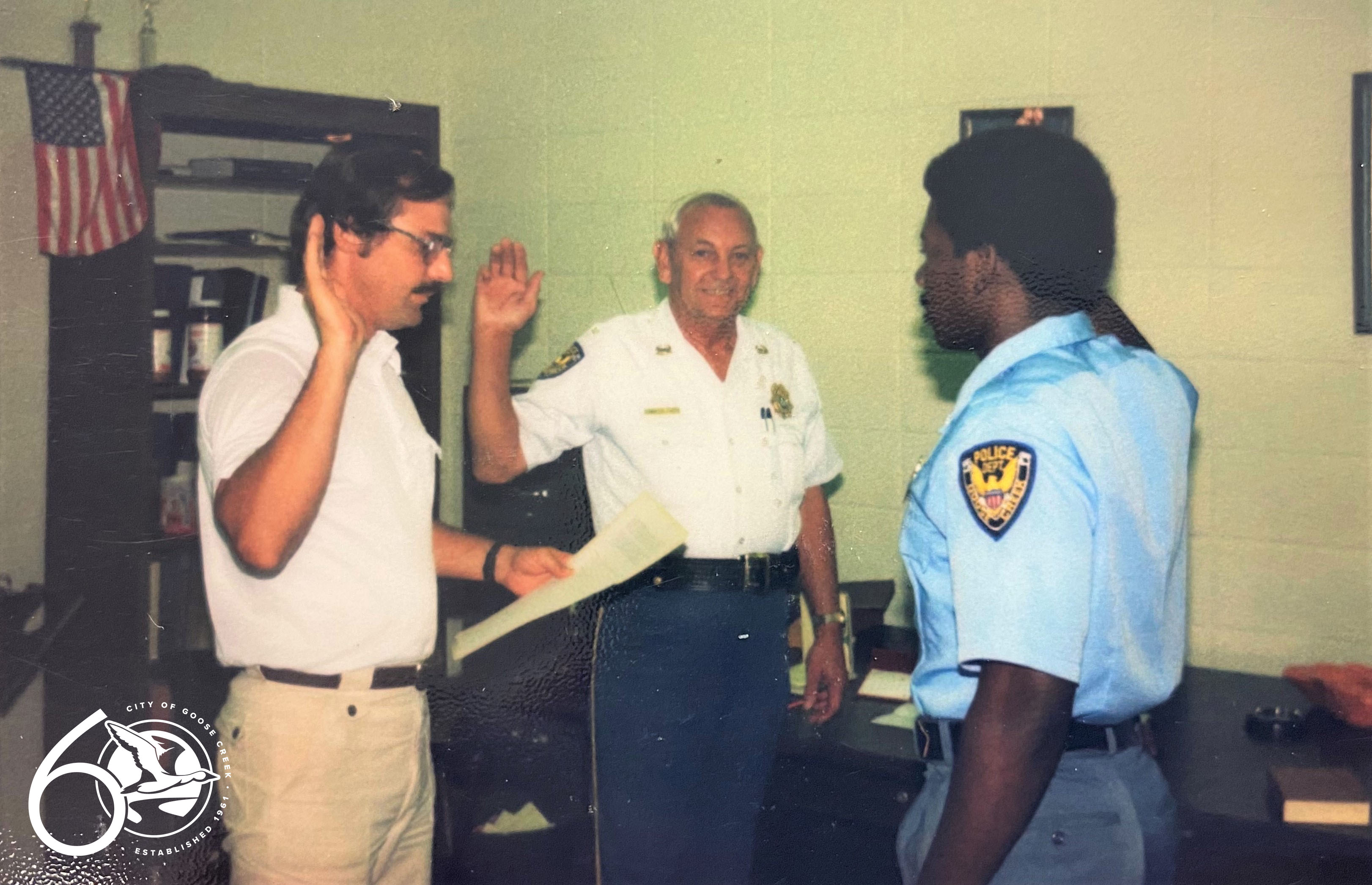 GCPD Officer Danny Johnson is sworn in 