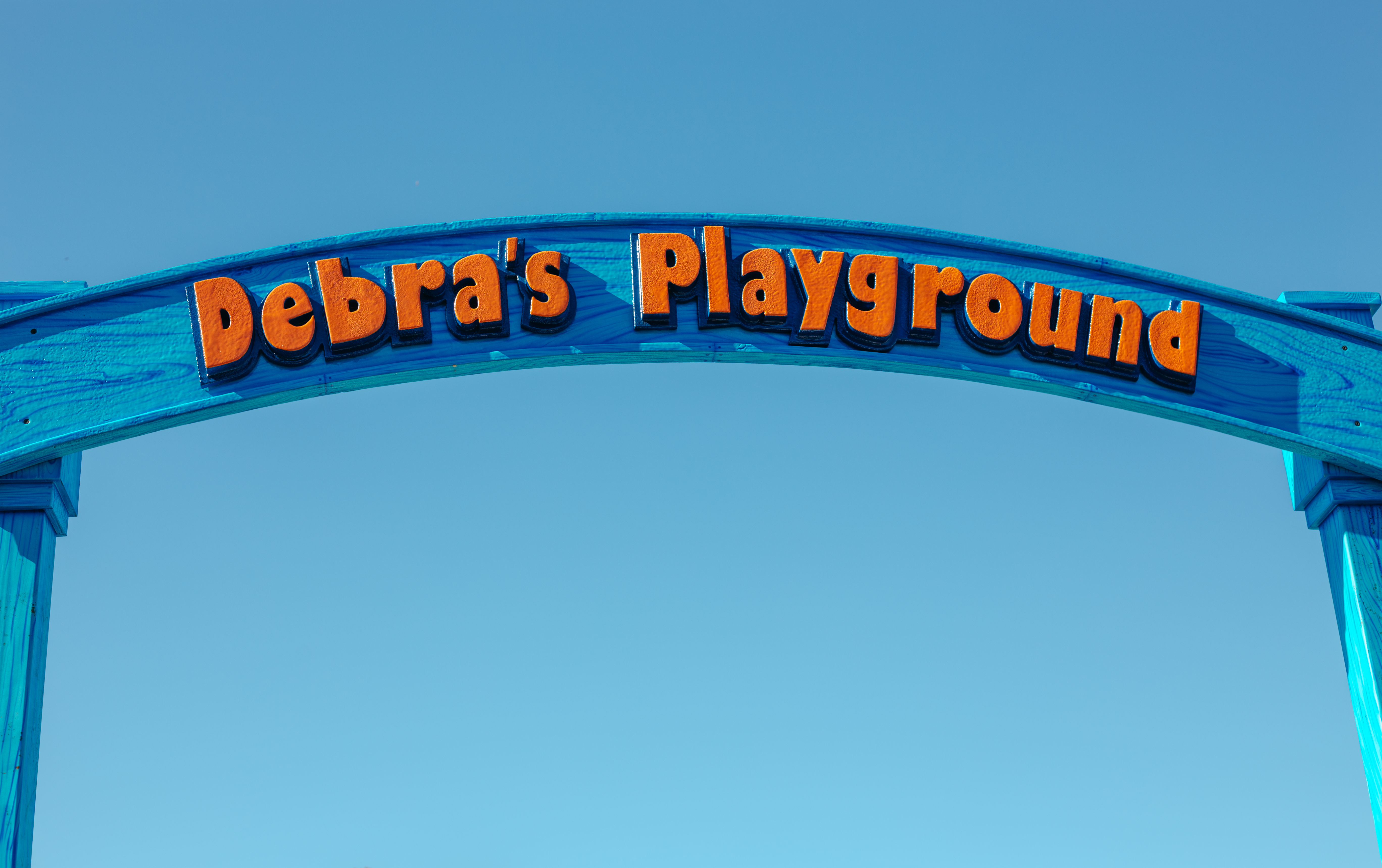 Debra's Playground sign