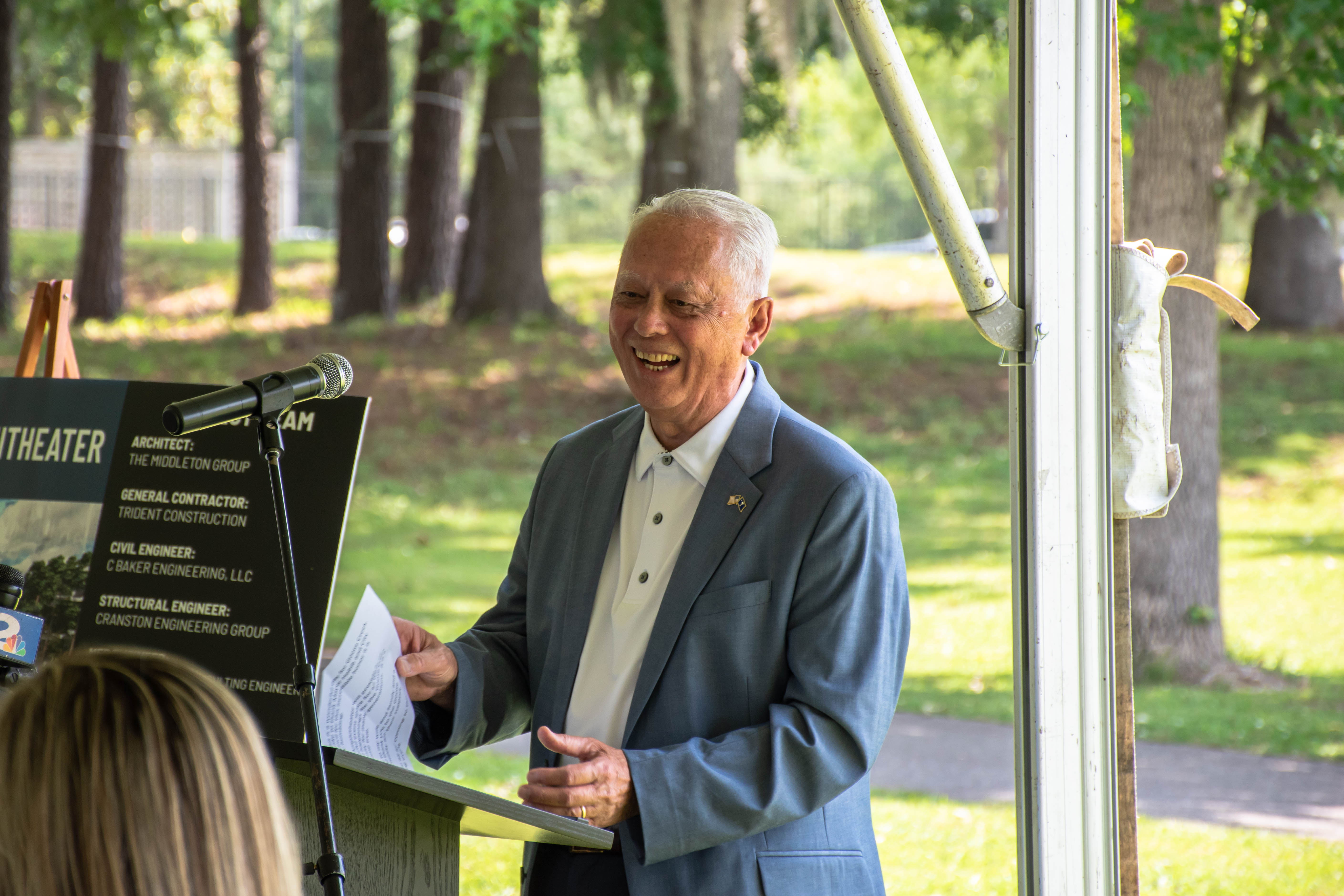 Joe Daning at groundbreaking