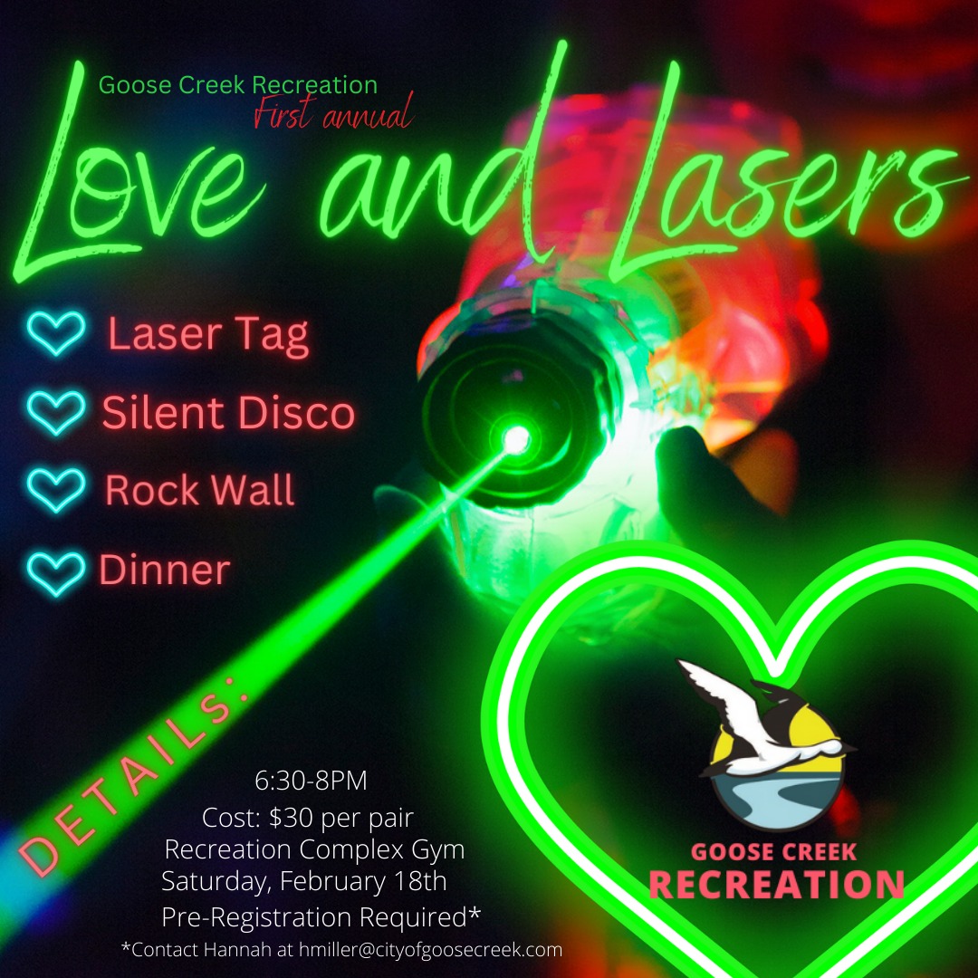 Love and Lasers flier