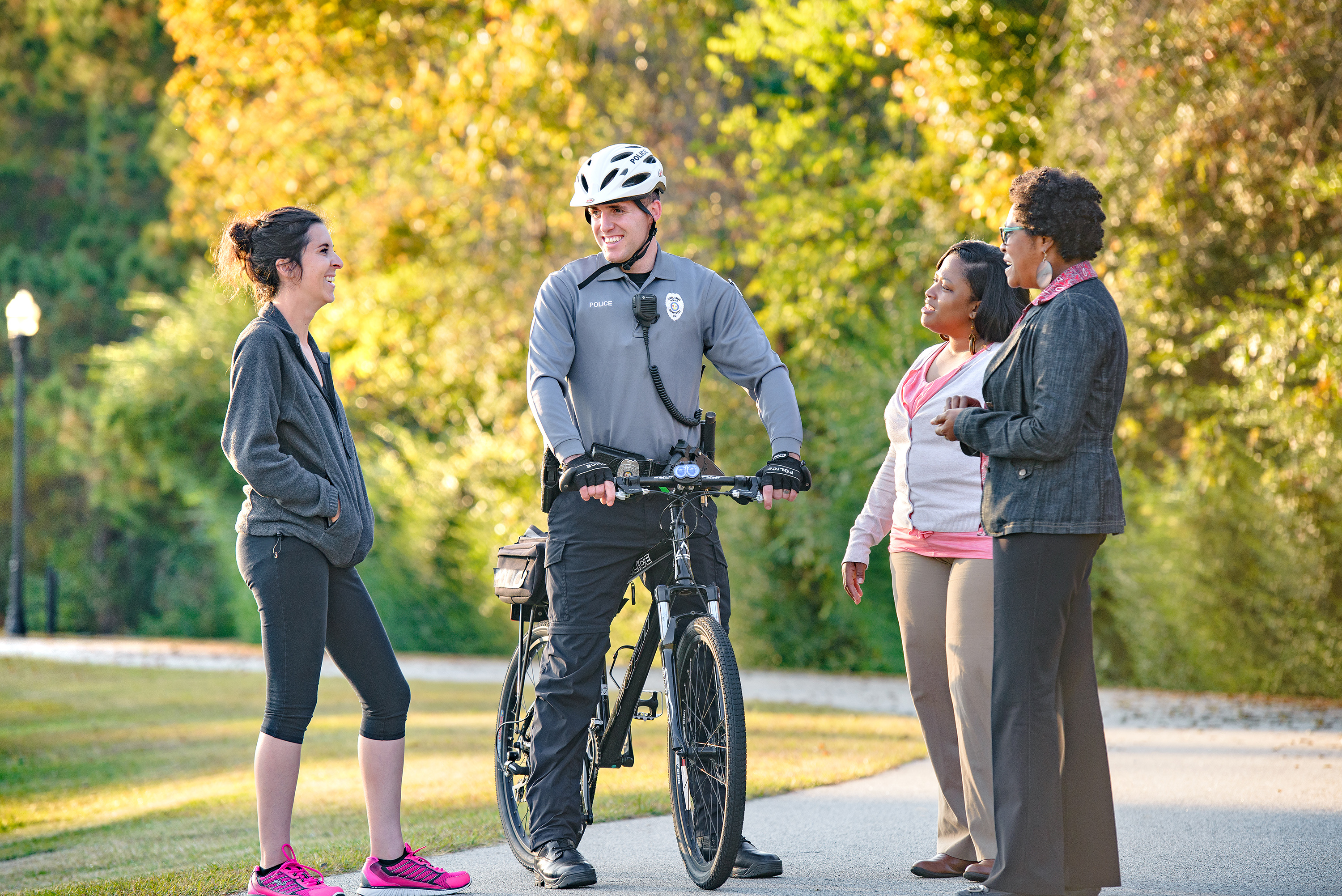 Goose Creek Police Officer and Residents