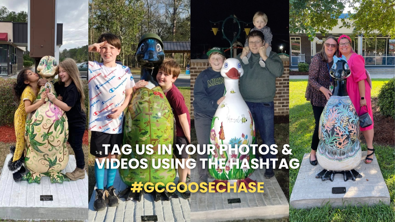 Tag us in your photos and videos using the hashtag #GCGooseChase!