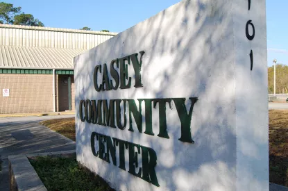 Casey Center sign