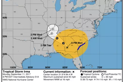 hurricane map