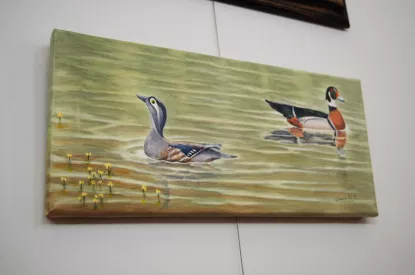Painting hanging in the Community Center