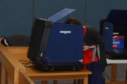 Voting machine in Goose Creek