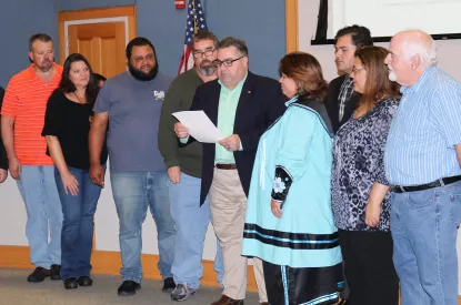 Native American proclamation reading