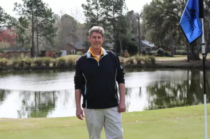 Todd Biegger at golf course