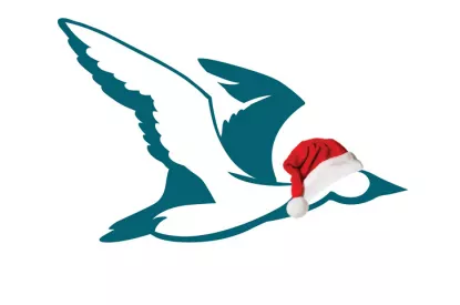 Christmas goose logo