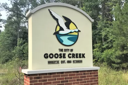 Goose Creek welcome sign