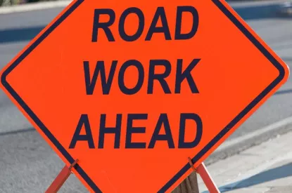 road work sign