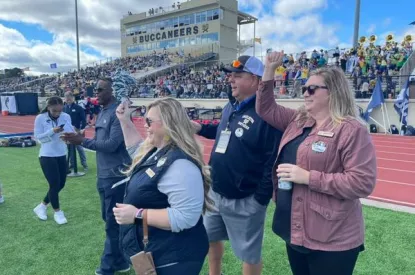 Council members at CSU game