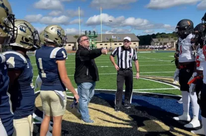 Mayor Habib coin flip at CSU
