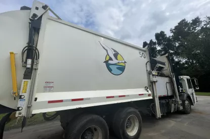 Example of Sanitation Truck for Vinyl Wrap Contest