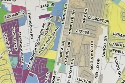 Planning and Zoning map