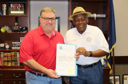 Mayor and John Matthews of the NAACP